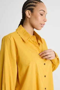 Casacca in popeline - Giallo