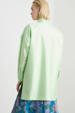 Casacca in shantung - Verde