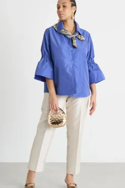 Casacca in taffetà - Bluette