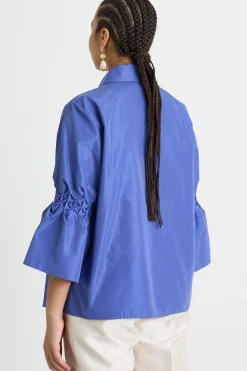 Casacca in taffetà - Bluette