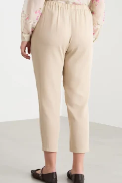 Casacca in voile stampato - Beige