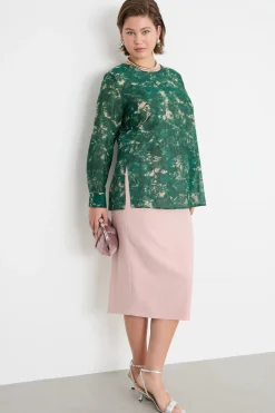 Casacca in voile - Verde Rosa
