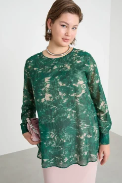 Casacca in voile - Verde Rosa