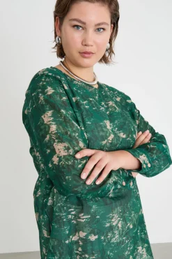 Casacca in voile - Verde Rosa
