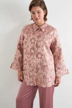 Casacca jacquard - Rosa