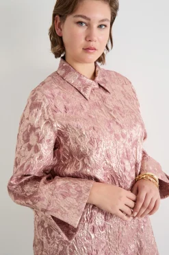 Casacca jacquard - Rosa