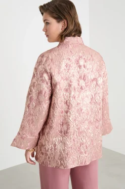 Casacca jacquard - Rosa