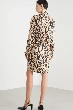 Chemisier con stampa animalier - Animalier