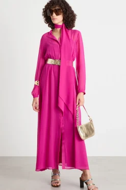 Chemisier in georgette - Fuxia