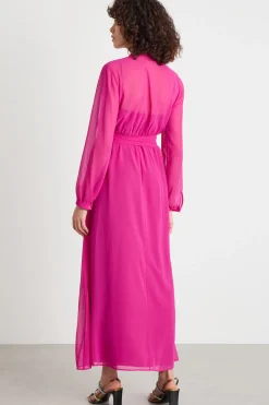Chemisier in georgette - Fuxia