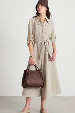 Chemisier in tela - Beige