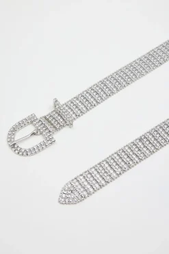 Cintura di strass - Argento