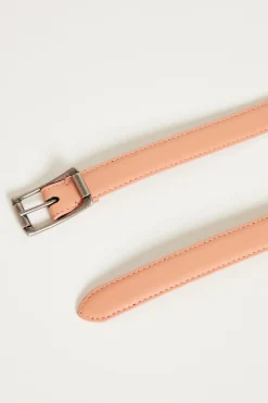 Cintura double-face in pelle - Rosa