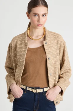 Cintura in pelle - Beige