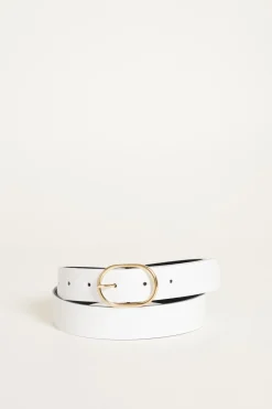 Cintura in pelle - Bianco