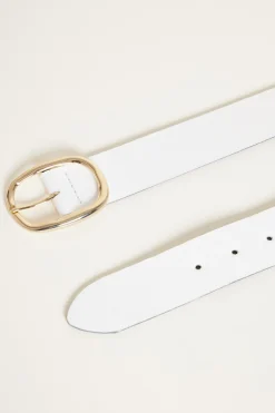 Cintura in pelle - Bianco