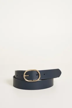 Cintura in pelle - Blu