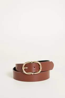 Cintura in pelle - Marrone