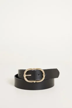 Cintura in pelle - Nero