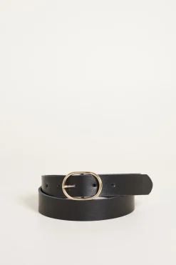 Cintura in pelle - Nero