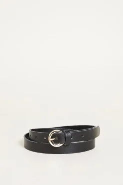 Cintura in pelle - Nero