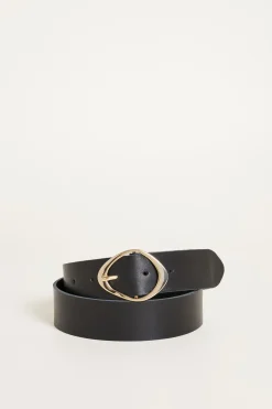 Cintura in pelle - Nero