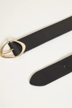 Cintura in pelle - Nero