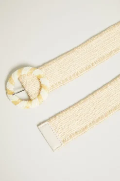 Cintura in rafia - Beige