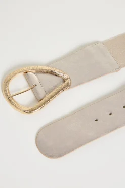 Cintura laminata - Beige