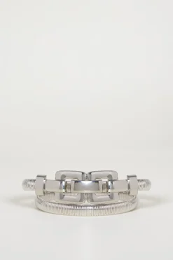 Cintura sottile in metallo - Argento