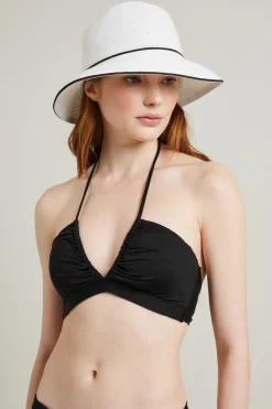 Cloche in carta tessile - Bianco Nero