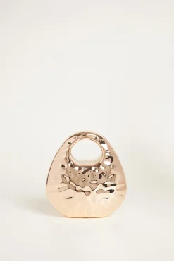 Clutch a goccia in metallo - Oro
