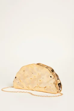 Clutch a semiluna - Oro