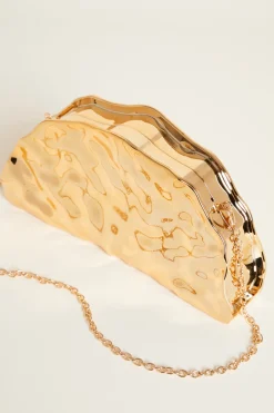 Clutch a semiluna - Oro