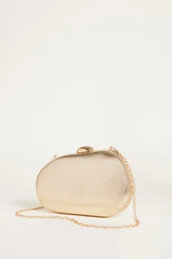 Clutch a uovo laminata - Oro