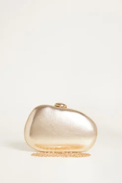 Clutch a uovo laminata - Oro