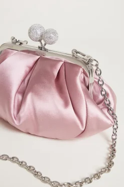 Clutch in raso - Rosa