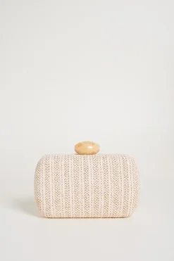 Clutch intrecciata - Beige