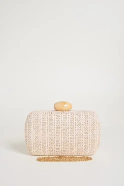 Clutch intrecciata - Beige