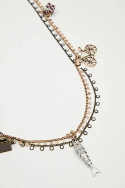Collana con ciondoli - Bronzo Argento