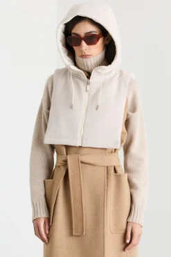 Collo cappuccio reversibile - Bianco