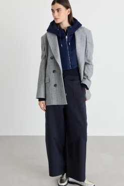 Collo cappuccio reversibile - Blu