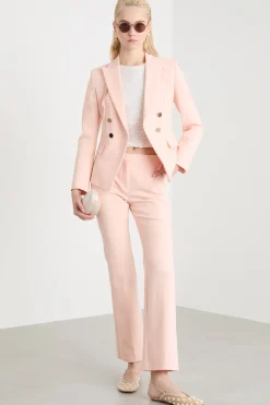 Completo in tessuto doppio stretch - Rosa