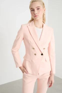 Completo in tessuto doppio stretch - Rosa