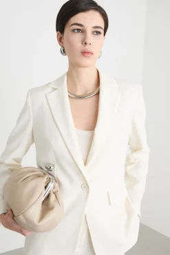 Completo in twill stretch - Bianco