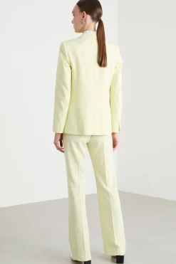 Completo in twill stretch - Giallo
