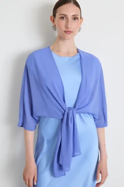 Coprispalle in georgette - Lilla