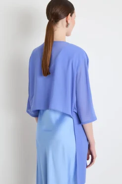 Coprispalle in georgette - Lilla