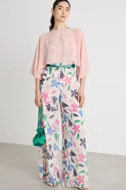 Coprispalle in georgette - Rosa