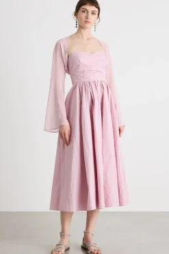 Coprispalle in georgette - Rosa